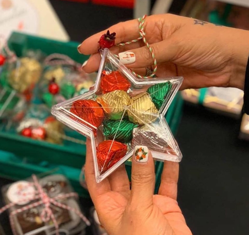 Çikolata için Yıldız ve Küre Kutu