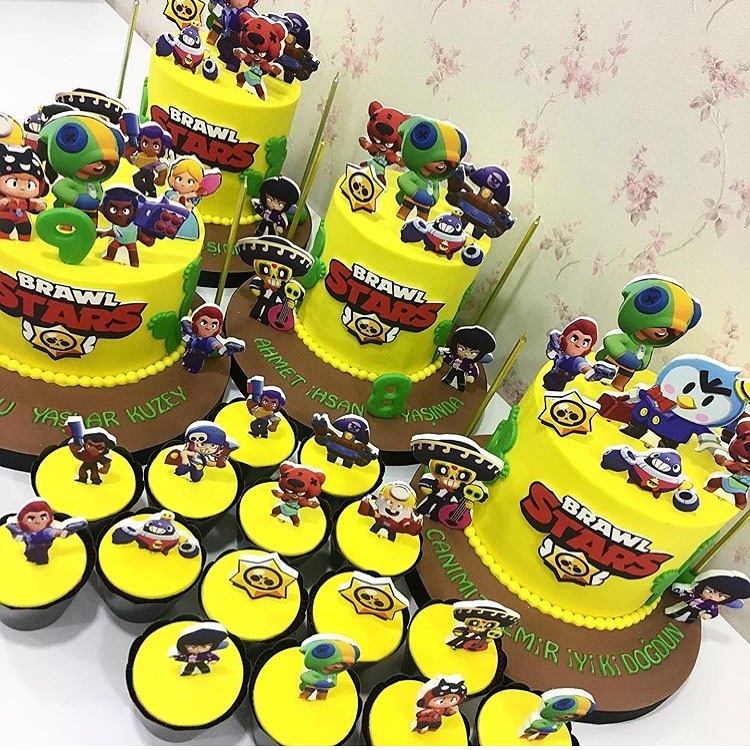 Stars Brawl Konseptli Cupcakeler için Sargı 