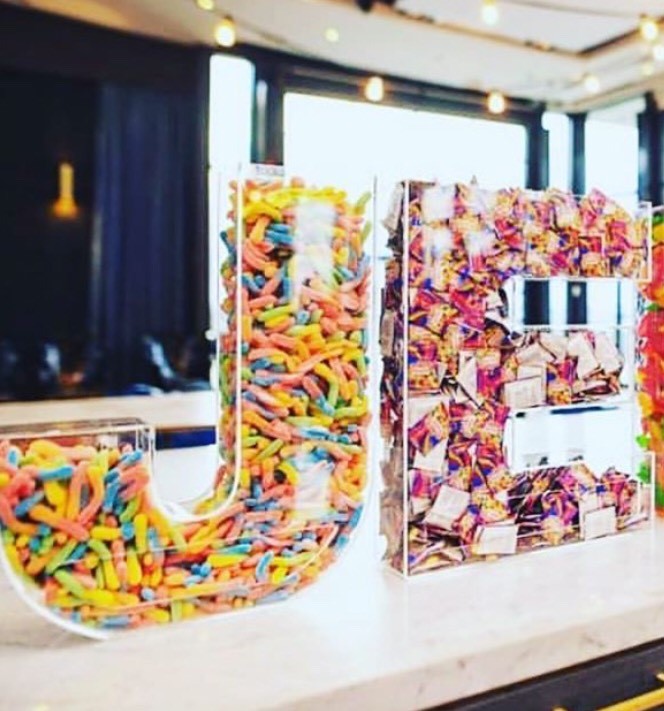 Şekerler için Harf Kutu