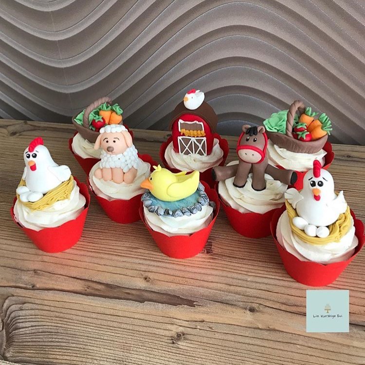 Hayvanlar Alemi Cupcakeleri için Sargı