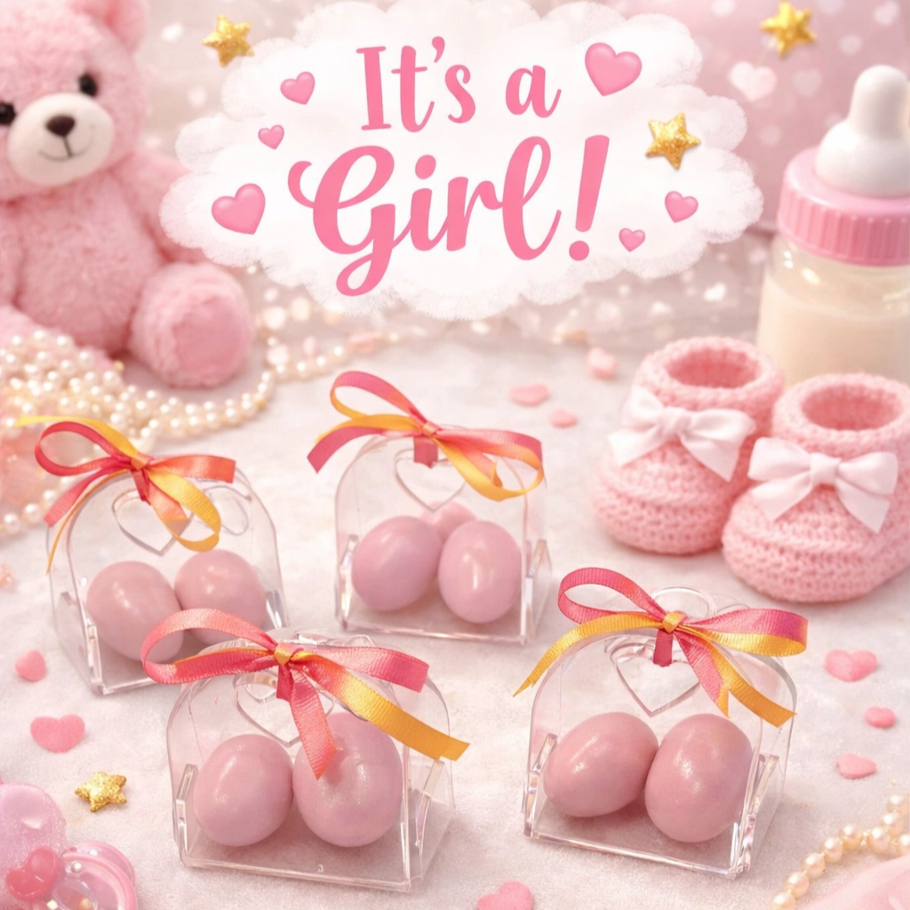 Baby Shower ve Doğum Organizasyonları İçin Pleksi Çanta Hediyelik Kutuları