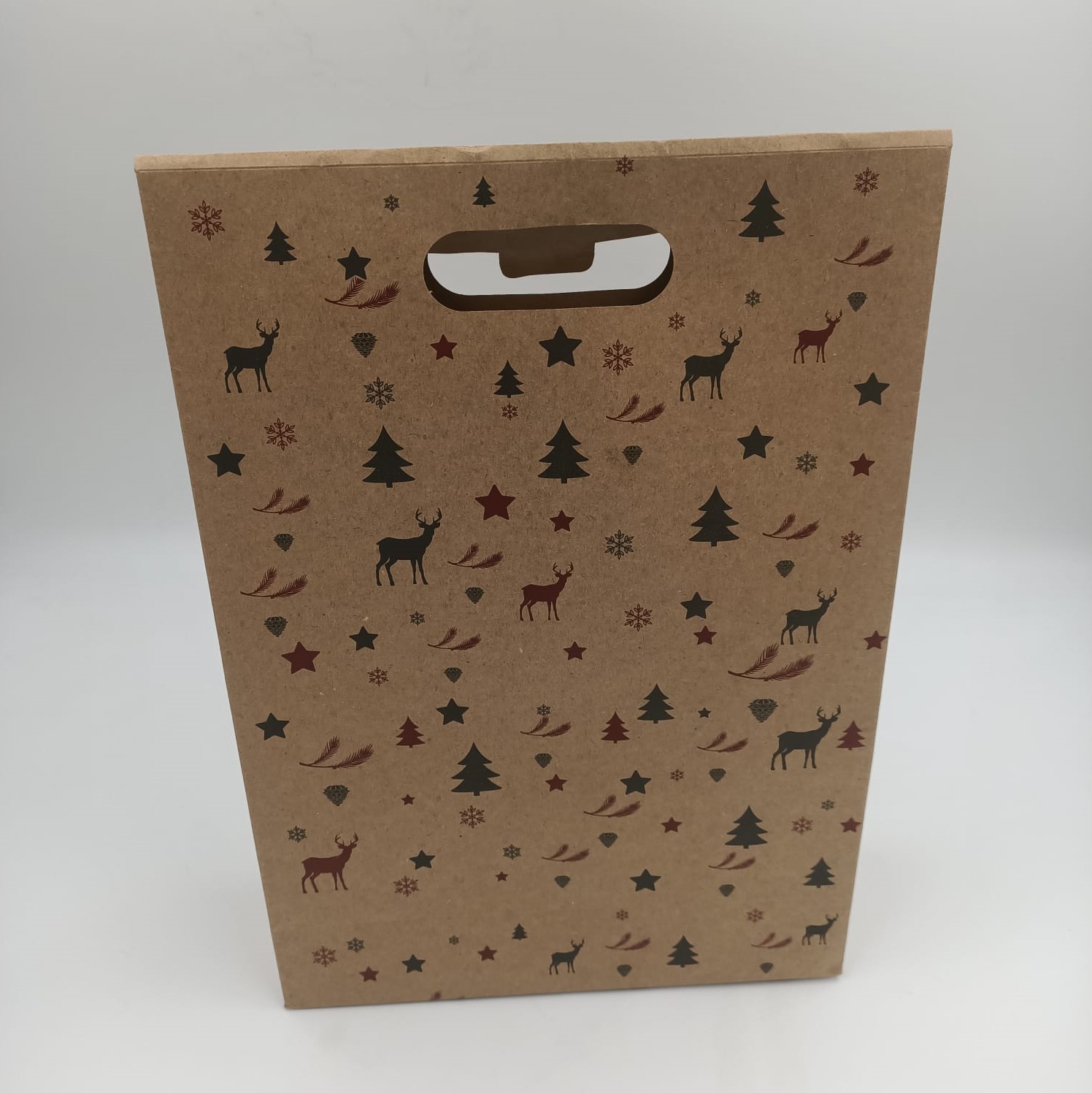 Yılbaşı Temalı Kraft Karton Çanta 5 ’li