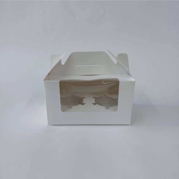 2’li Saplı Pencereli Cupcake Kutusu