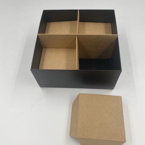 20 x20 x 10 Karton Kutu 4 Bölme ve Yükseltici Seti 