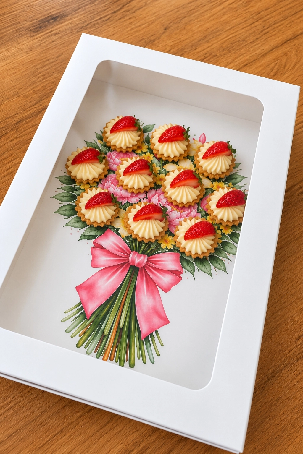 10’lu Pencereli Mini Cupcake Ve Tartolet Kutusu 