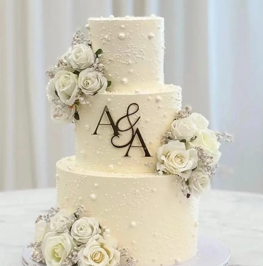 Baş Harfli Pleksi Pasta Süsü