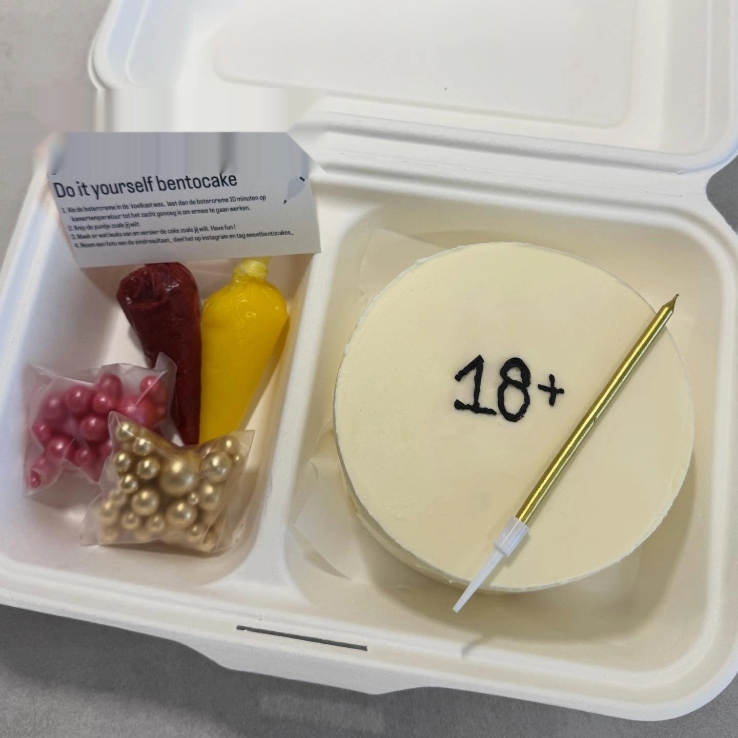 Bento Pasta Kiti Kutusu - 2 Bölmeli (6’lı Paket)