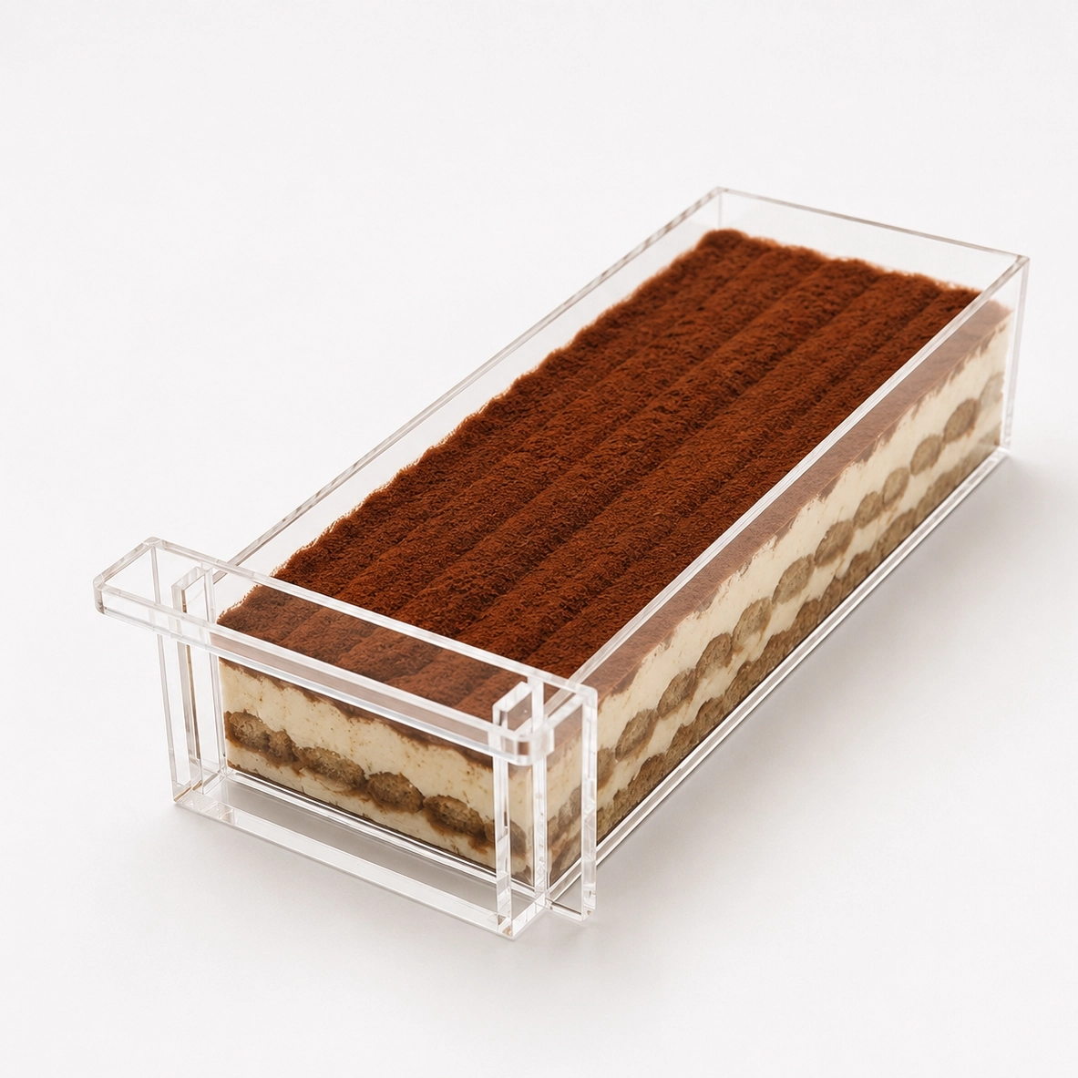 Şeffaf Pleksi Tiramisu ve Tatlı Kutusu