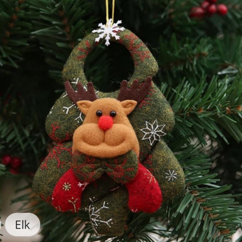 Büyük Boy Askılı Geyik Yılbaşı Süsü