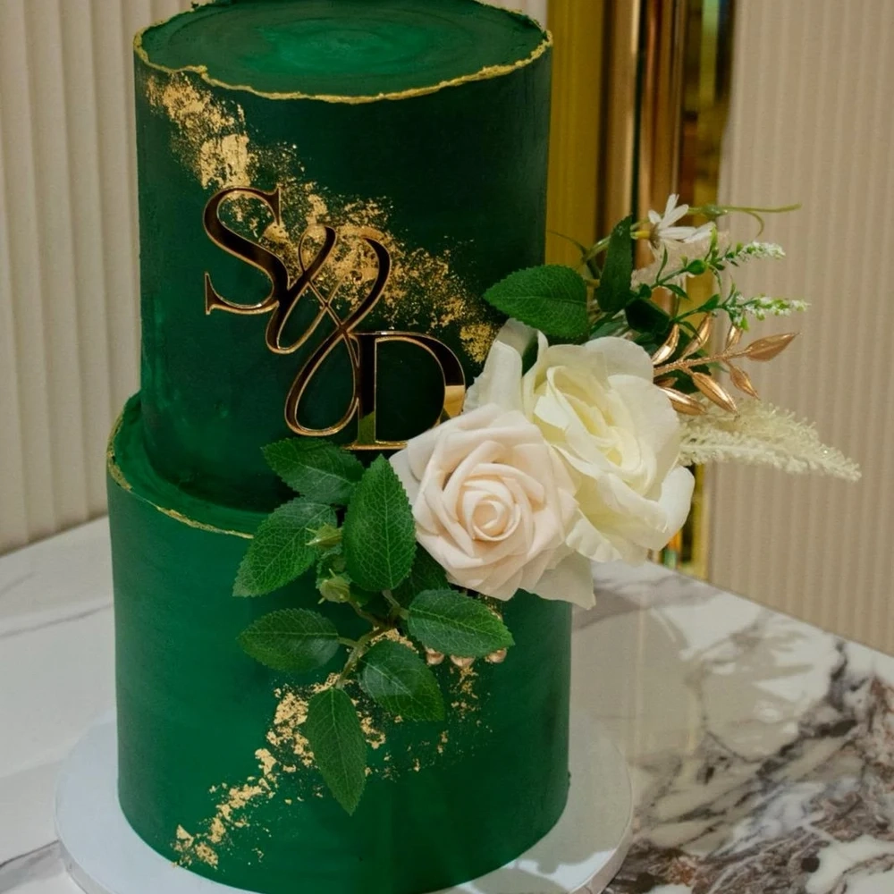 Baş Harfli Pleksi Pasta Süsü