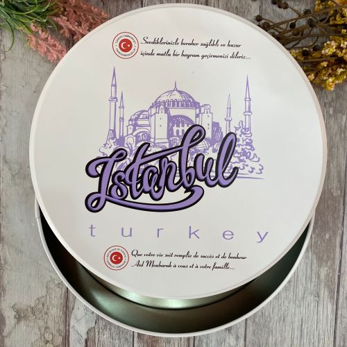 İstanbul Yazılı Metal Kutu