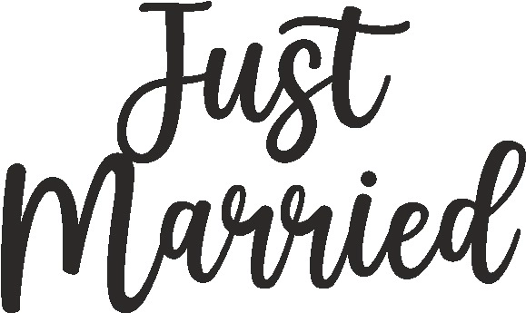 Çubuksuz Just Married Pasta Süsü