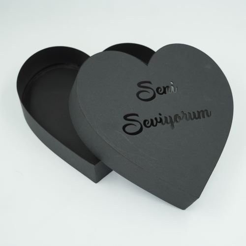 Seni Seviyorum Kalp Karton Kutu