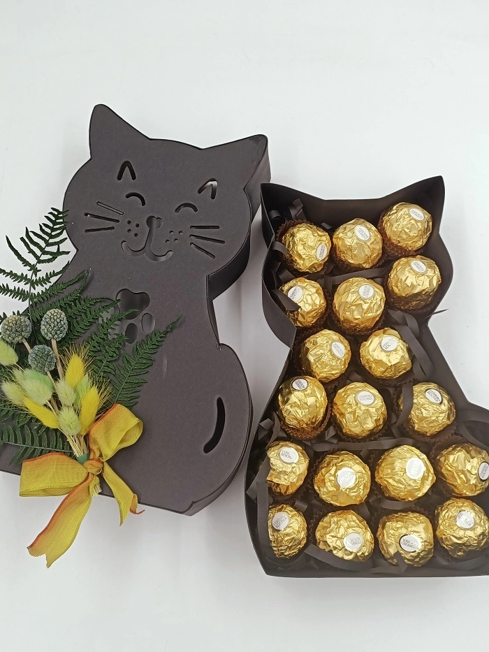 Kedi Şeklinde Karton Kutu