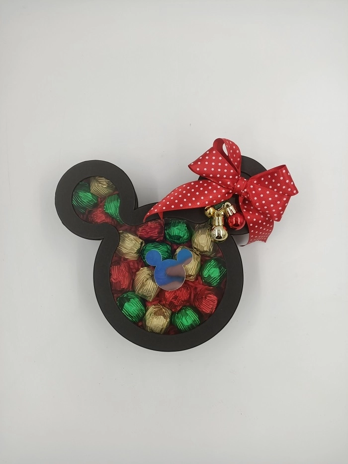 Mickey Mouse Şeklinde Pencereli Karton Kutu