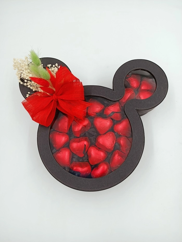 Mickey Mouse Şeklinde Pencereli Karton Kutu