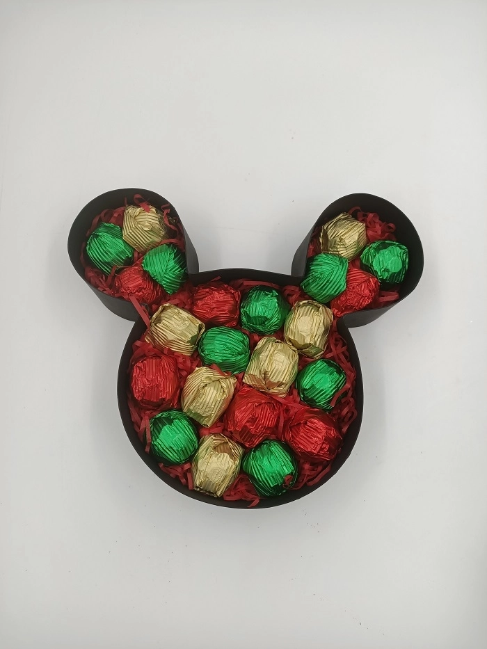 Mickey Mouse Şeklinde Pencereli Karton Kutu
