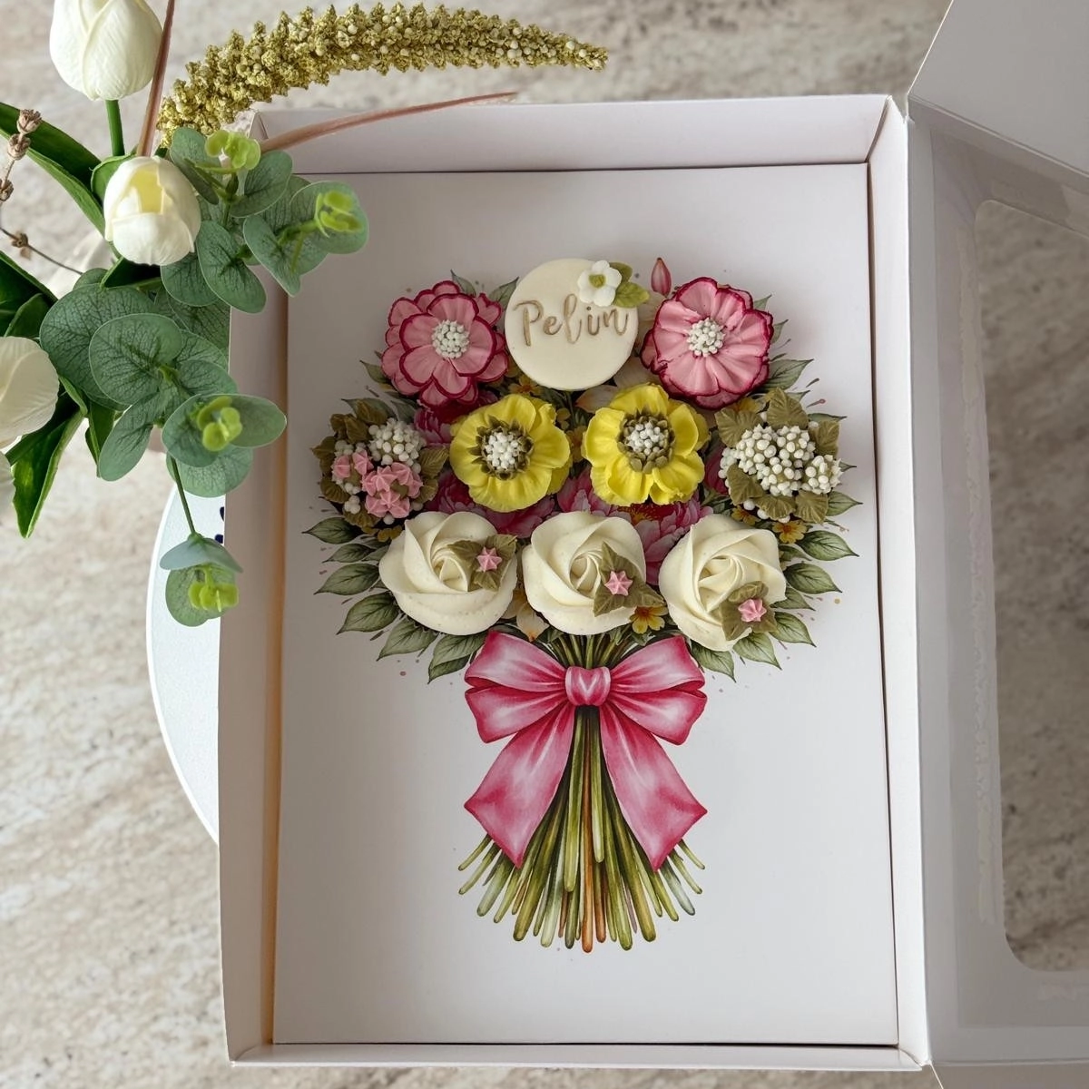 10’lu Pencereli Mini Cupcake Kutusu 