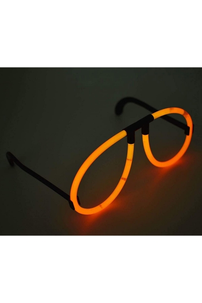 Fosforlu Glow Stick Gözlük Turuncu