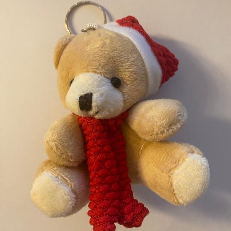 10 cm Noel Baba Ayıcık Anahtarlık 3 ’lü