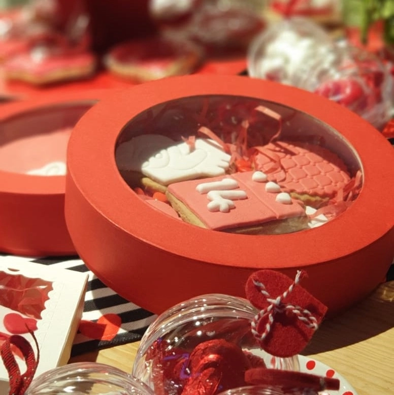 Pencereli Silindir Karton Kutu 17x6 cm | Şeffaf Kapaklı Küçük Boy Hediye Kutusu