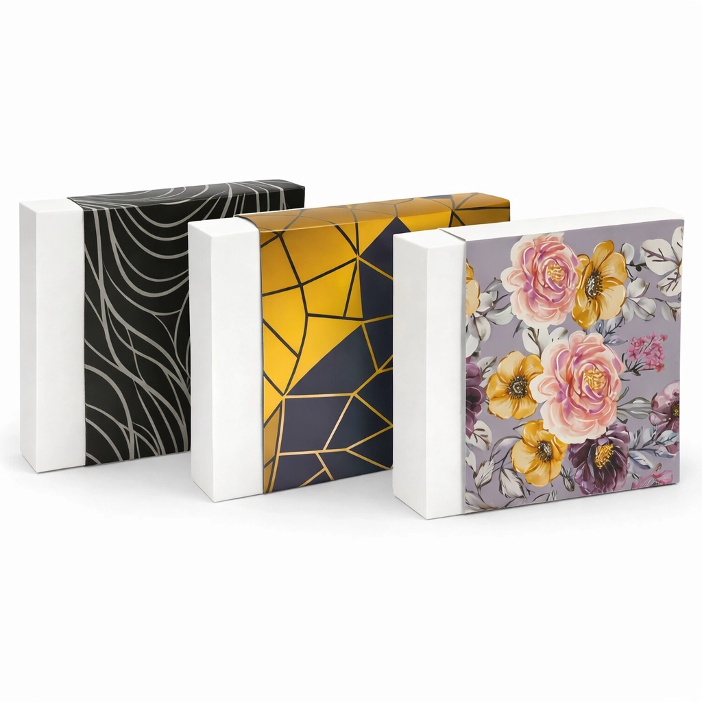 Premium Tasarım Kılıflı Kapaklı Hediyelik Kutu – 19,5x25,5x5,5 cm | Özel Gün Serisi