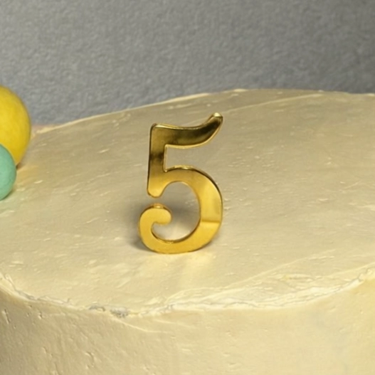 Rakam Pleksi Pasta Süsü