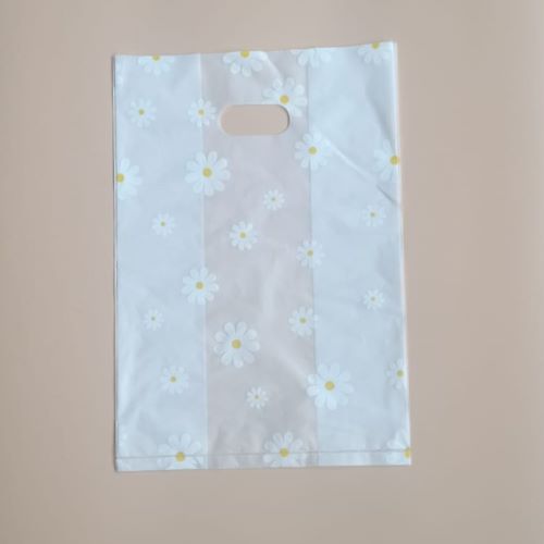 Papatya Desenli Şeffaf Hediye Çantası 10 ’lu