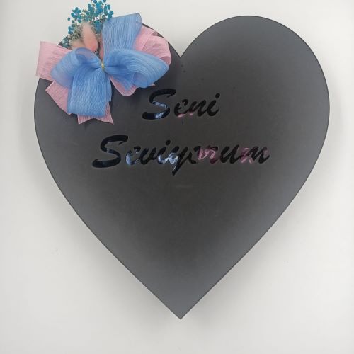 Seni Seviyorum Kalp Karton Kutu