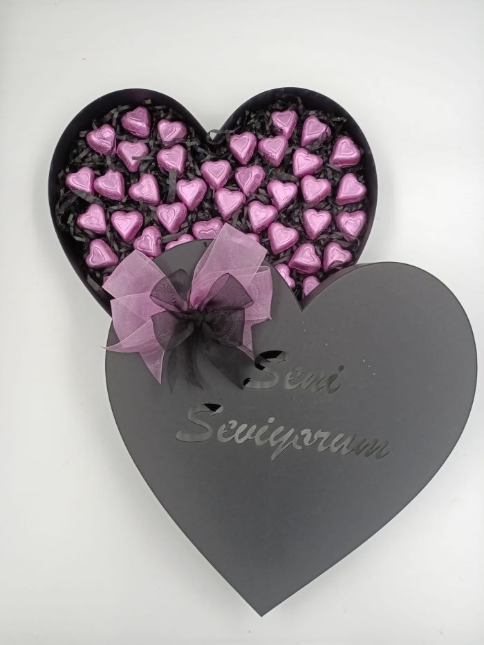 Seni Seviyorum Kalp Karton Kutu