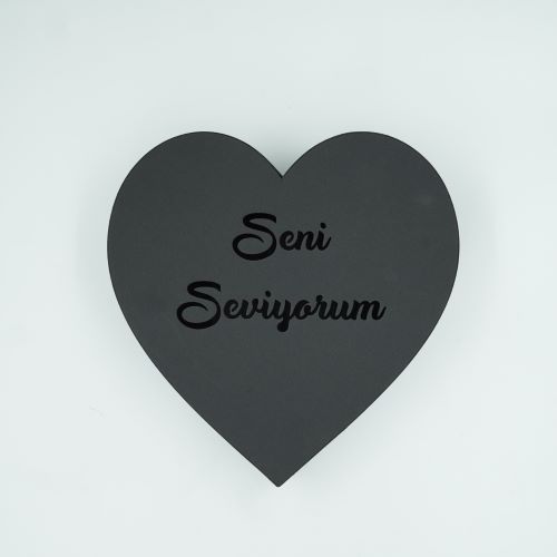 Seni Seviyorum Kalp Karton Kutu