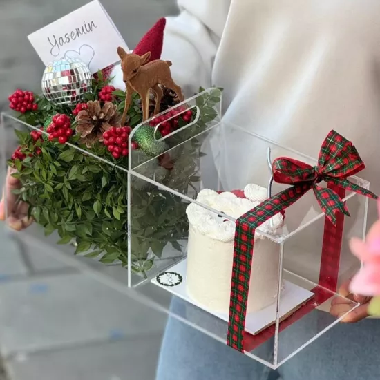 Pleksi Pasta Kutusu | Pleksi Çiçek Kutusu