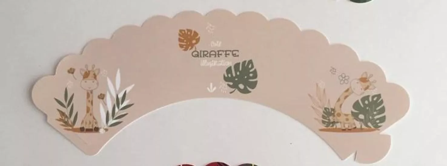   Safari Cupcake Sargısı | Cupcake Kenar Süsü 
