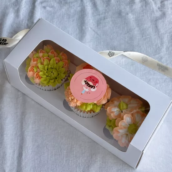 3’lü Pencereli Cupcake Kutusu |  Cupcake Kutusu