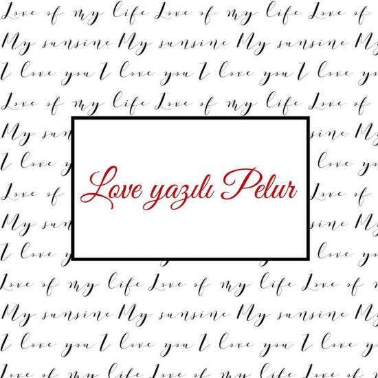 Pelür Kağıt | Love  Yazılı Kağıt | Kutu Kağıdı | Sevgililer Günü Pelür Kağıdı 