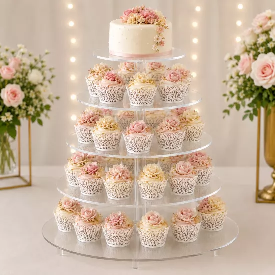  Pasta ve Cupcake Sunum Standı  