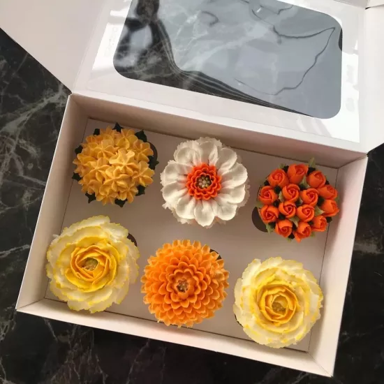 6’lı Pencereli Cupcake Kutusu | Toptan Fiyat