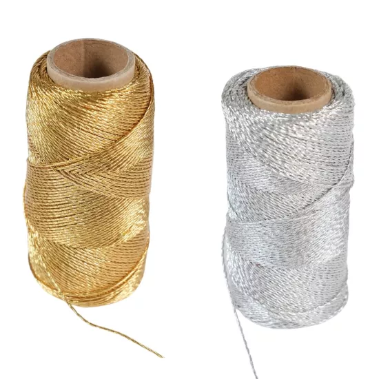 Gümüş ve Altın Dekoratif İp | Süsleme İpi