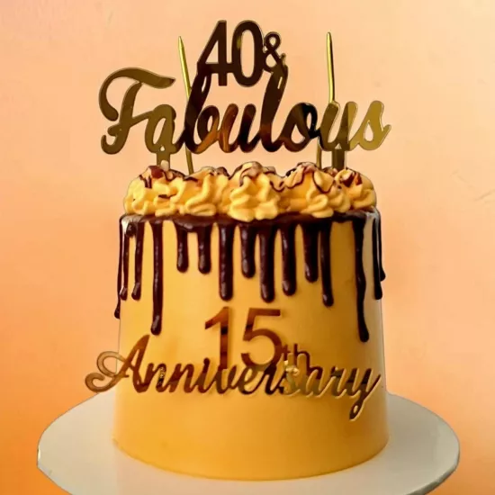 Anniversary Pasta Süsü | Kişiye Özel Pleksi