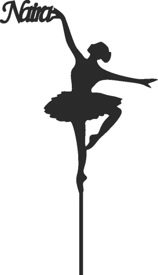 Balerin Pasta Süsü | Doğum Günü Pasta Süsü