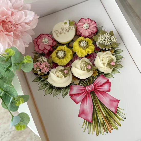 Hediyelik ve Şık Mini Cupcake Sunum Kutusu