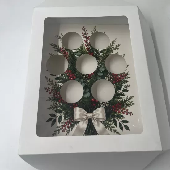 Kokina 7’li Cupcake Kutusu | Yılbaşı Kutusu