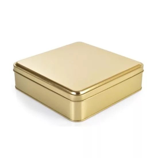 Gold Kare Teneke Kutu (Metal Kutu)