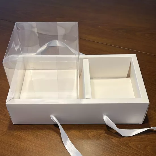Bento Pasta ve Çiçek Kutusu | Şeffaf Kapaklı Kutu