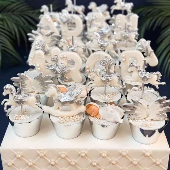 Sedefli Cupcake Sargısı | Parlak Cupcake Wrapper