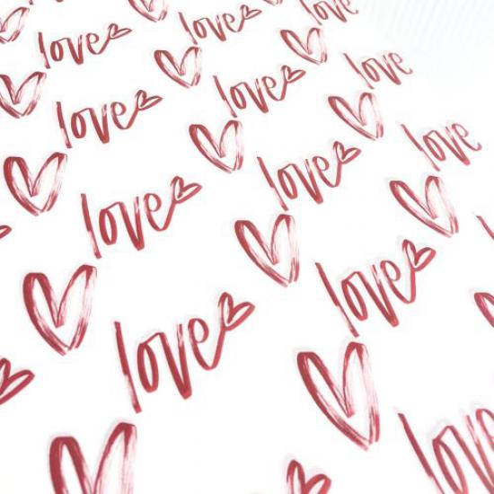 Pelür Kağıt | Kalp Desenli Kağıt | Kutu Kağıdı | Sevgililer Günü Pelür Kağıdı 