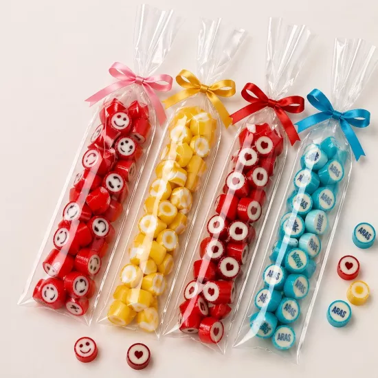 Lolipop ve Şeker Poşeti (Parmak Şeffaf Jelatin)