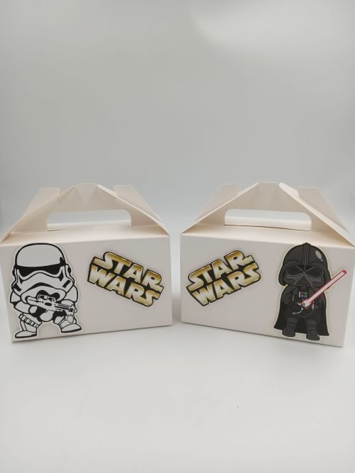 Star Wars Temalı Hediyelik Karton Taşıma Kutusu