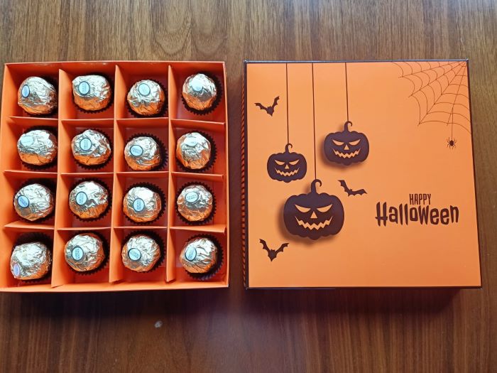 16 Bölmeli Halloween Cadılar Bayramı Karton Kutu