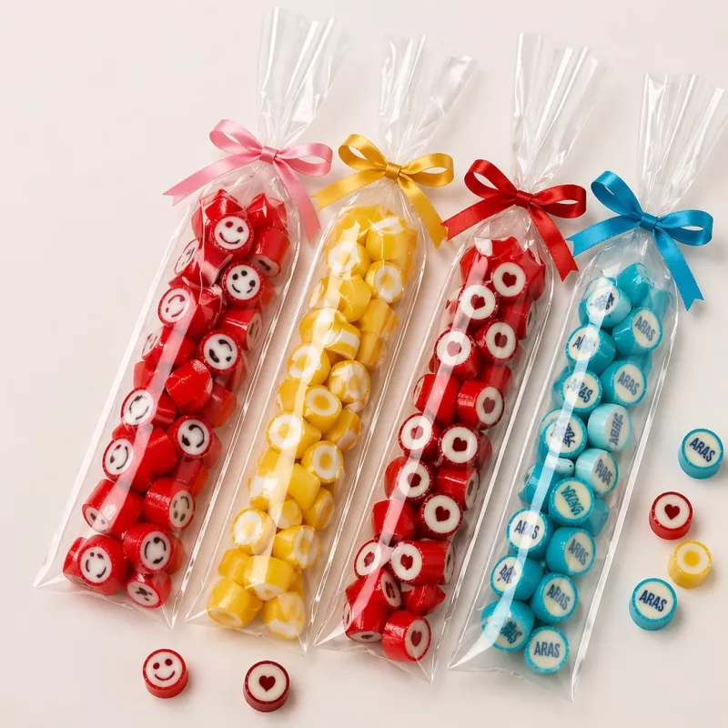 Lolipop ve Şeker Poşeti (Parmak Şeffaf Jelatin) | 3.5x25 ve 6x25 cm (100’lü Paket)